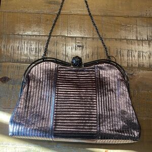 Elegant Metallic Evening Clutch